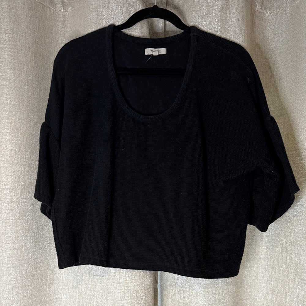 MADEWELL flutter sleeve top